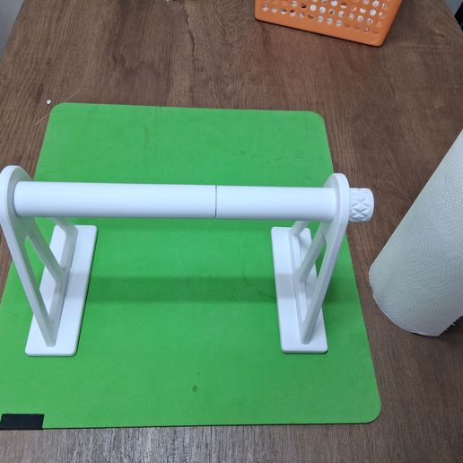 20251210_100745.jpg Kitchen Paper Towel Holder – Stand Type | Stable Base | Magnetic Lock System | Easy Assembly