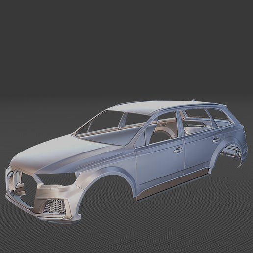 Audi Q7 S Line Body 3D Model