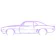 Chevrolet Camaro SS 1969.stl Camaro Multipack Silhouette Wall Art