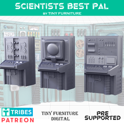 SBP_art.png Файл STL Ученые Лучший друг компьютер・Модель для загрузки и 3D-печати
