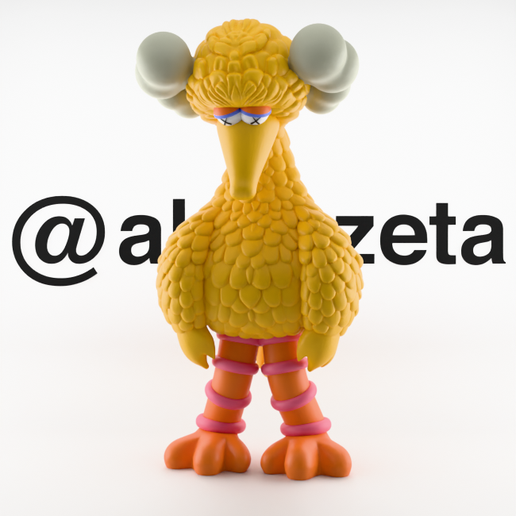 Kaws Big Bird Sesame Street - Cults3D 3D Model | 3Drop