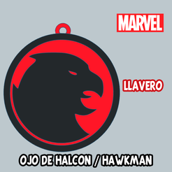 llavero-ojo-halcon.png Archivo STL llavero logo de ojo de halcón.・Diseño para descargar y imprimir en 3D