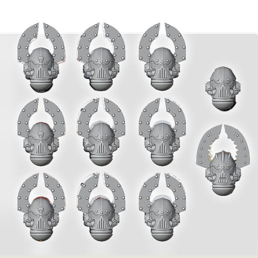 [821174] Kill Maim Burn helmets FOR NEW HERESY