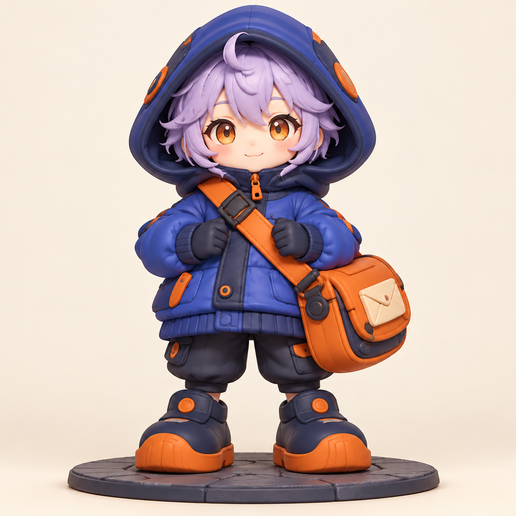 Kali the Night-Park Courier | Original Collectible Figure Concept