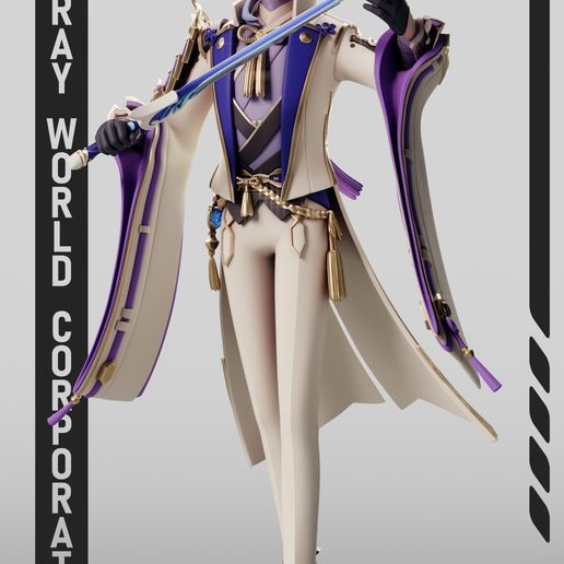 🦸 Kamisato Ayato | Genshin Impact・ 3D File for 3D printing