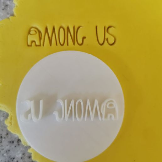 among us embosser ideal for cupcakes decoration 3D model