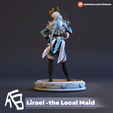 2.png Tiefling  Battle Maid- 72mm & 32mm (Pre-Supported)