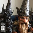 Photo-Apr-09,-2-20-35-PM.jpg Gnome with Spear, Fantasy Tabletop RPG Miniature or Garden Gnome Statue