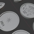 Copper-Hare-Heads-Tails.png Copper Coin, Hare, Set, Token, DnD/Pathfinder, Heads & Tails (STL)