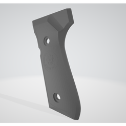 Design-sem-nome-8.png Archivo STL Beretta Grip Pistola Revolver - Solid / Fusion 360 - Logo Beretta 3d・Objeto imprimible en 3D para descargar