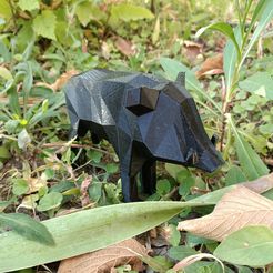 IMG20221113132730.jpg STL file Low poly Wild Boar・3D print design to download