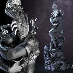 333840406_877369580229191_8872892757518094618_n.jpg Archivo 3D B3DSERK Febrero trimestre 2023: Escultura Larfleeze 1/6 lista para imprimir・Diseño imprimible en 3D para descargar