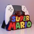 Render3.jpg Super Mario (Logótipo) - Suporte para comando com peças avulsas