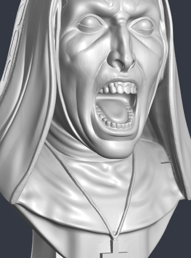 👤 Valak: The Demon Nun - High-Detail Horror Bust・Free STL File for 3D ...