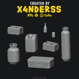 SW-Props-Set-y5476568-Pg6537653756.png [X4NDERSS 1⁄48] PROP x8 • MODULAR • WAREHOUSE • PROP • LEGION SCALE • BAGS • BOXES • BOX • BARRELS • BARREL • 3D PRINT • PRINTING • STREET • BOTTLE • GAS • CAN • CANISTER • BAG • SUITCASE •
