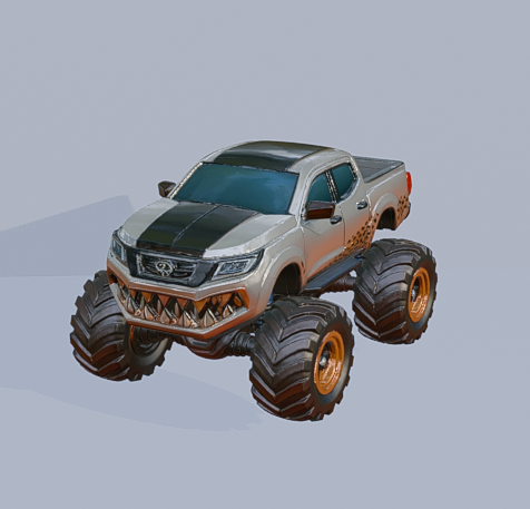 NP300 FRONTIER MONSTER TRUCK 3D model