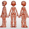 8.jpg Mossik - STL 3D Kit Printed Ball Jointed Doll Base - PLA filament /SLA Resin Compatible files