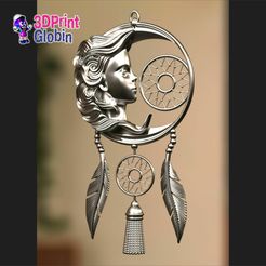 5.jpg Archivo STL Dream Catcher Luna y Sol - Atrapasueños・Plan de impresión en 3D para descargar
