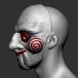 12.JPG Saw Billy Puppet - Mask for Cosplay - 3D print model - STL file