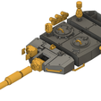 leopardTurret.png Torretas extra para Leopard: Imprimibles en 3D para Wargames de 28 mm