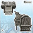 4.jpg Medieval stone and wood building with large covered terrace and overhanging room (20) - Medieval Gothic Feudal Old Archaic Saga 28mm 15mm RPG
