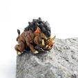 Dire-Boar-3d-printed-2.jpg Giant Dire Boar Support Free Miniature