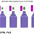3.png Fichier 3D COUPEUR D'ARGILE MICRO-POLYMÈRE/Leaf 4 size/EULITEC.COM・Plan pour imprimante 3D à télécharger