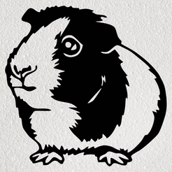 Imagen1-CUY.png STL file GUINEA PIG - GUINEA PIG - GUINEA PIG WALL ART 2D WALL ART WALL DECORATION・3D printing idea to download