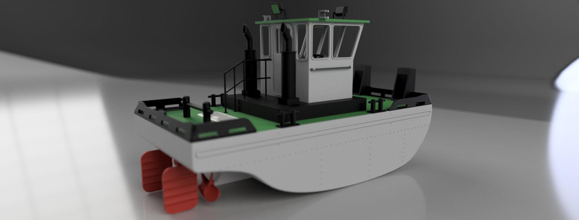 springer superscale v83.jpg STL file SPRINGER Tugboat HD・3D printer design to download, maca-artwork