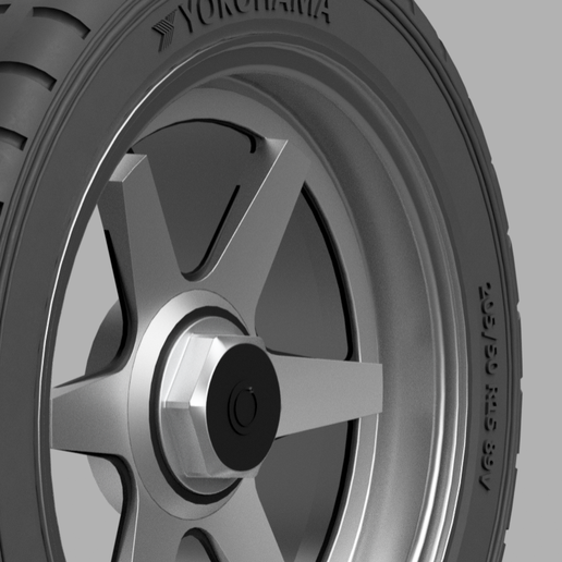 🚗 1/24 15x6.5 SSR LongChamp XR-C wheels・ 3D File for 3D printing