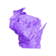 Wisconsin x80.STL Wisconsin Topo Map