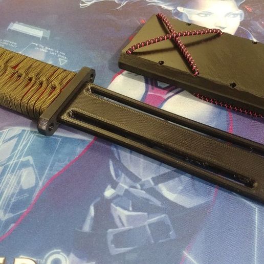 Cyber Wakizashi - Tacticool Toy Tanto 3D model