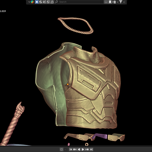 blender_SI05KZ8Evr.png Blade, Eric Cross Brooks, Wesley SNipes Default Costume Marvel Rivals Full armor, weapon and props Cosplay Kit , kitbash