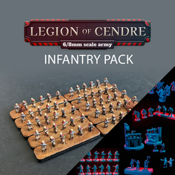 01.png Fichier 3D Legion of Cendre - Infantry Pack・Plan à imprimer en 3D à télécharger