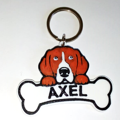 Imagen5.png Fichier STL plaque d'identité Beagle personnalisable・Design à télécharger et à imprimer en 3D