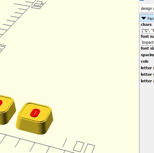 ⌨️ Parameterized Custom Font Keycaps Batch Maker・ 3D File for 3D ...