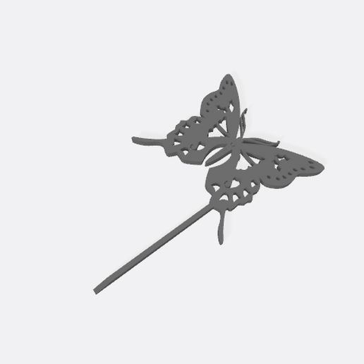 Topper mariposa 3D model