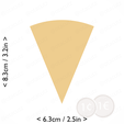 1-8_of_pie~3.25in-cm-inch-cookie.png Slice (1∕8) of Pie Cookie Cutter 3.25in / 8.3cm