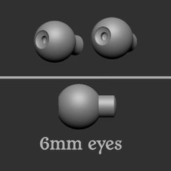 MINI-DAVID-01C-copy.jpg 3D-Datei 6mm Puppenauge・3D-druckbares Modell zum herunterladen
