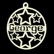 George.png UK Names Christmas Xmas Decoration