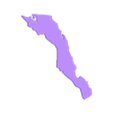 Baja California Sur.stl Map of Mexico Puzzle