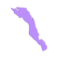 Baja California Sur.stl Mapa de México Puzzle