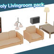 Cover-Image.png Low Poly Livingroom pack
