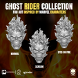 14.png Ghost Rider Head Collection for action figures