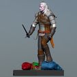 Preview03.jpg Geralt vs The Crones The Witcher 3 - Henry Cavill Version 3D print model