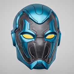 BBHelm1.jpg Blue Beetle Helmet - 3D Printable STL Model