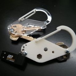 keybiner_printed_and_cut_display_large.jpg Fichier STL gratuit Porte-clés de bricolage・Modèle à télécharger et à imprimer en 3D