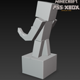 ps5-stand-stl-file.png Minecraft Steve Controller Stand STL - Game Controller Display Stand - Desk Gaming Accessoire 3D Modell
