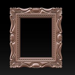 001.jpg 3D file 3D Frame - Wood Carving STL Model for CNC Router・Template to download and 3D print