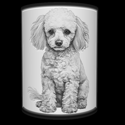 7a.png Doggo Light Box - Poodle Puppy